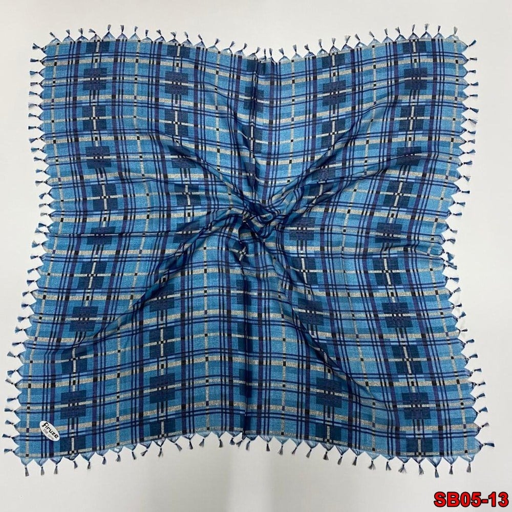 Firuze Boncuklu Cotton Eşarp(sb05-13)