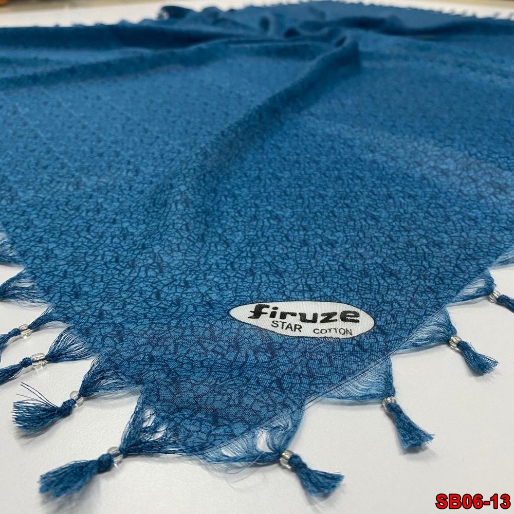 Firuze Boncuklu Cotton Eşarp(sb06-13)