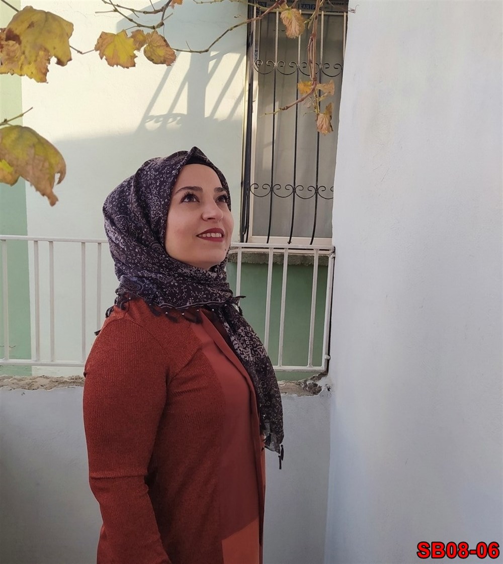 Firuze Boncuklu Cotton Eşarp(sb08-06)