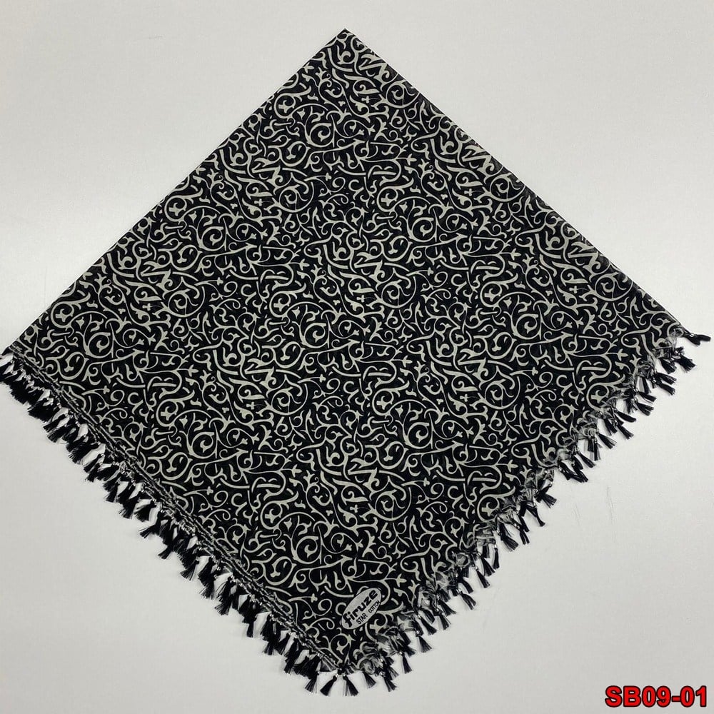 Firuze Boncuklu Cotton Eşarp(sb09-01)
