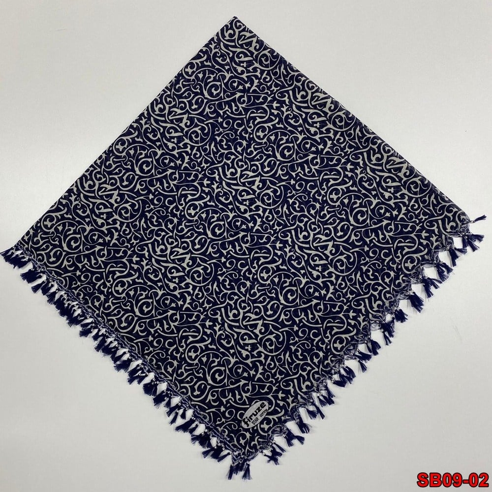 Firuze Boncuklu Cotton Eşarp(sb09-02)