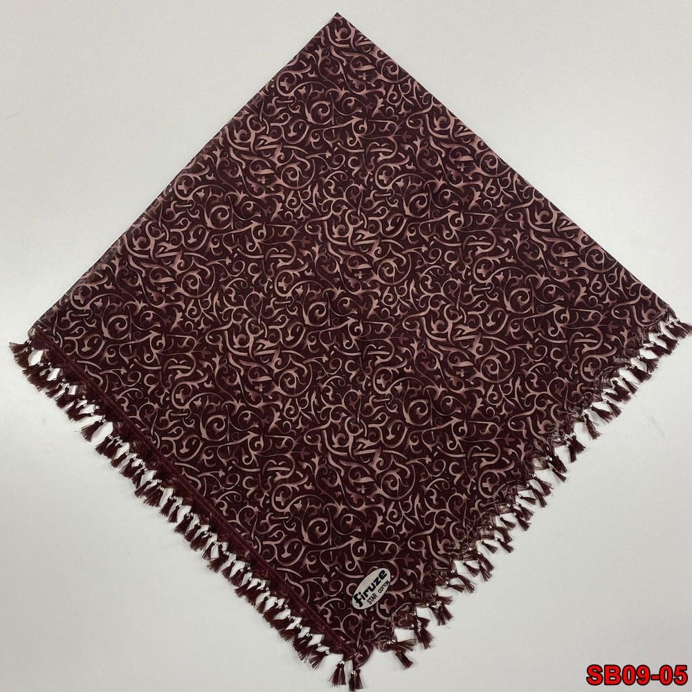 Firuze Boncuklu Cotton Eşarp(sb09-05)