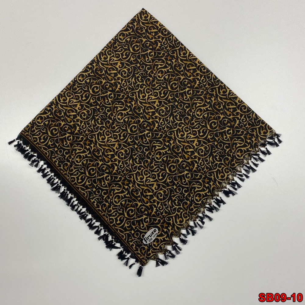 Firuze Boncuklu Cotton Eşarp(sb09-10)