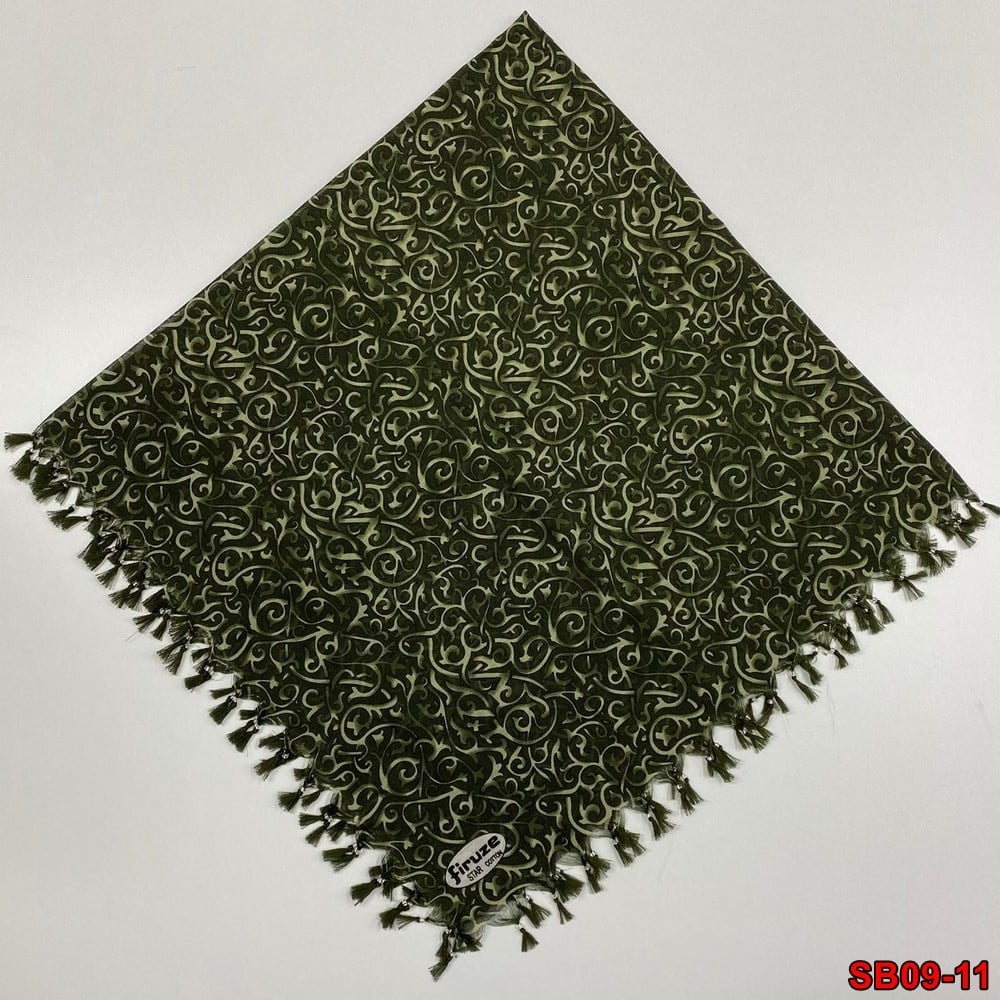 Firuze Boncuklu Cotton Eşarp(sb09-11)