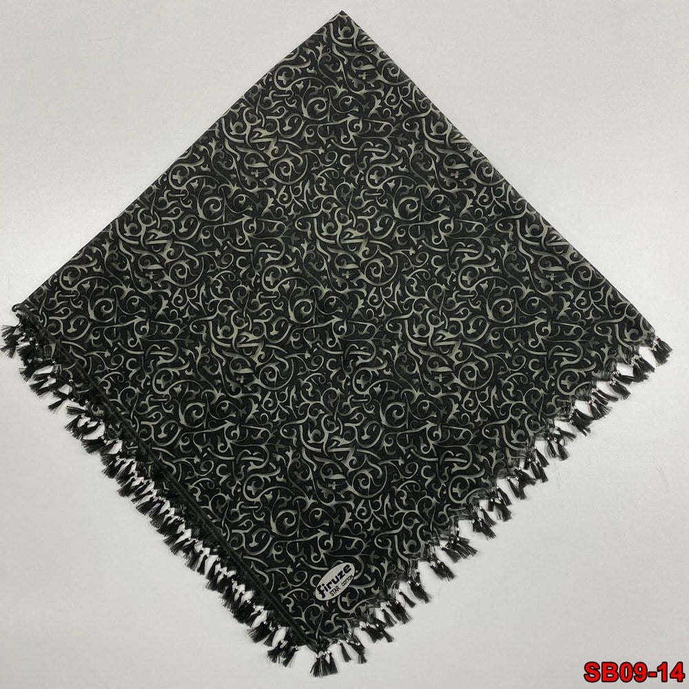 Firuze Boncuklu Cotton Eşarp(sb09-14)