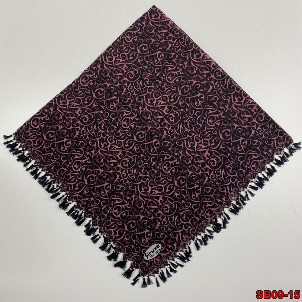 Firuze Boncuklu Cotton Eşarp(sb09-15)