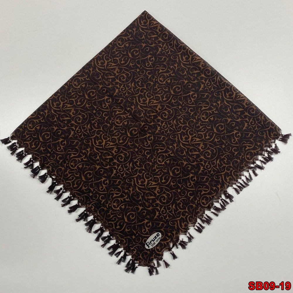 Firuze Boncuklu Cotton Eşarp(sb09-19)