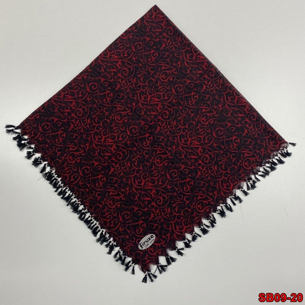 Firuze Boncuklu Cotton Eşarp(sb09-20)
