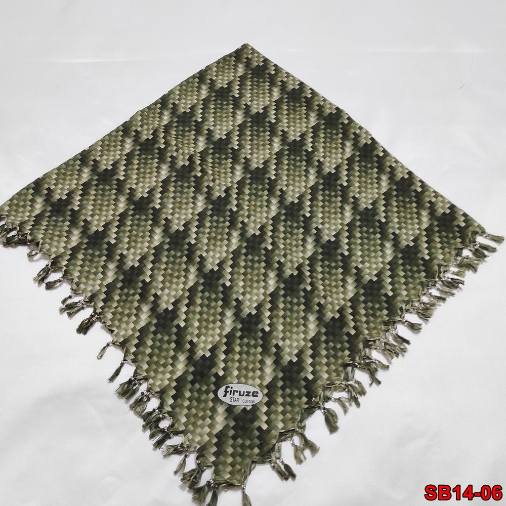 Firuze Boncuklu Cotton Eşarp(sb14-06)