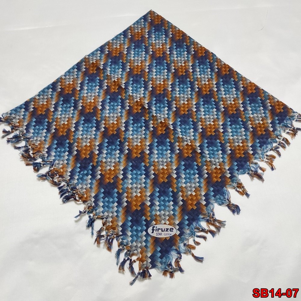Firuze Boncuklu Cotton Eşarp(sb14-07)