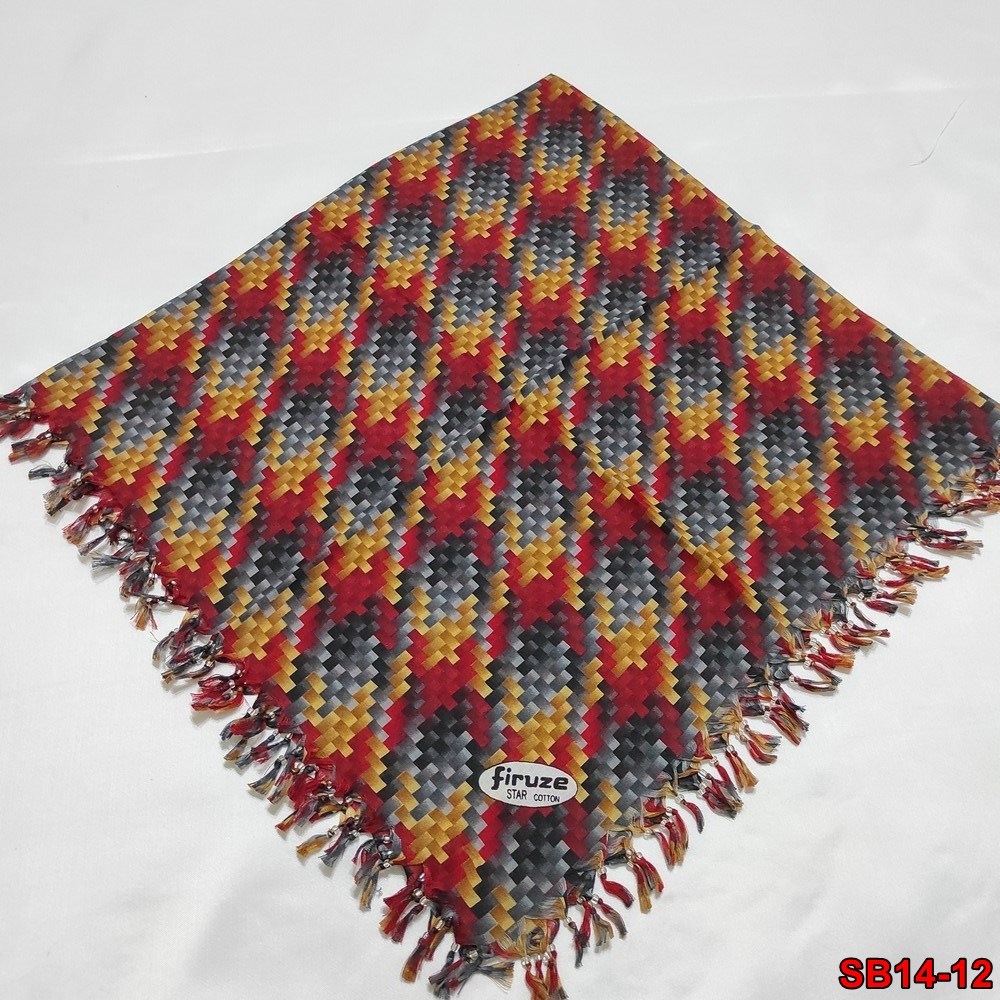 Firuze Boncuklu Cotton Eşarp(sb14-12)