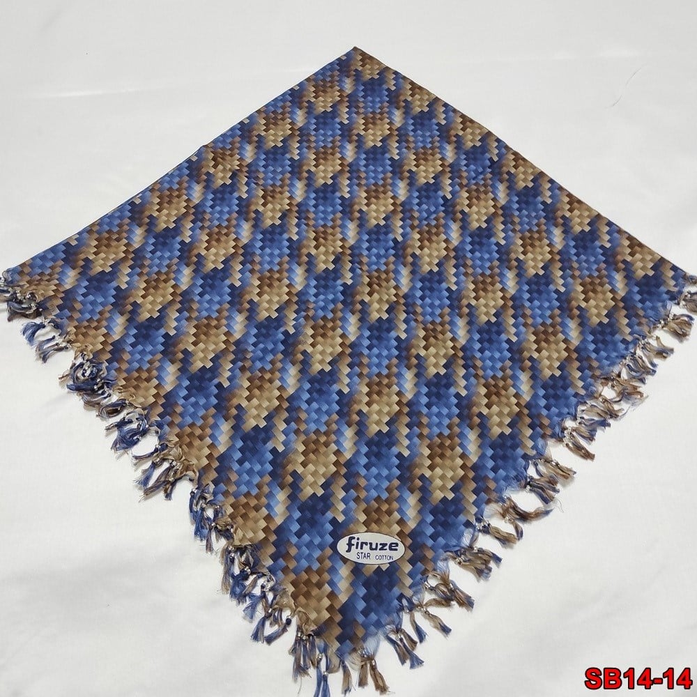 Firuze Boncuklu Cotton Eşarp(sb14-14)