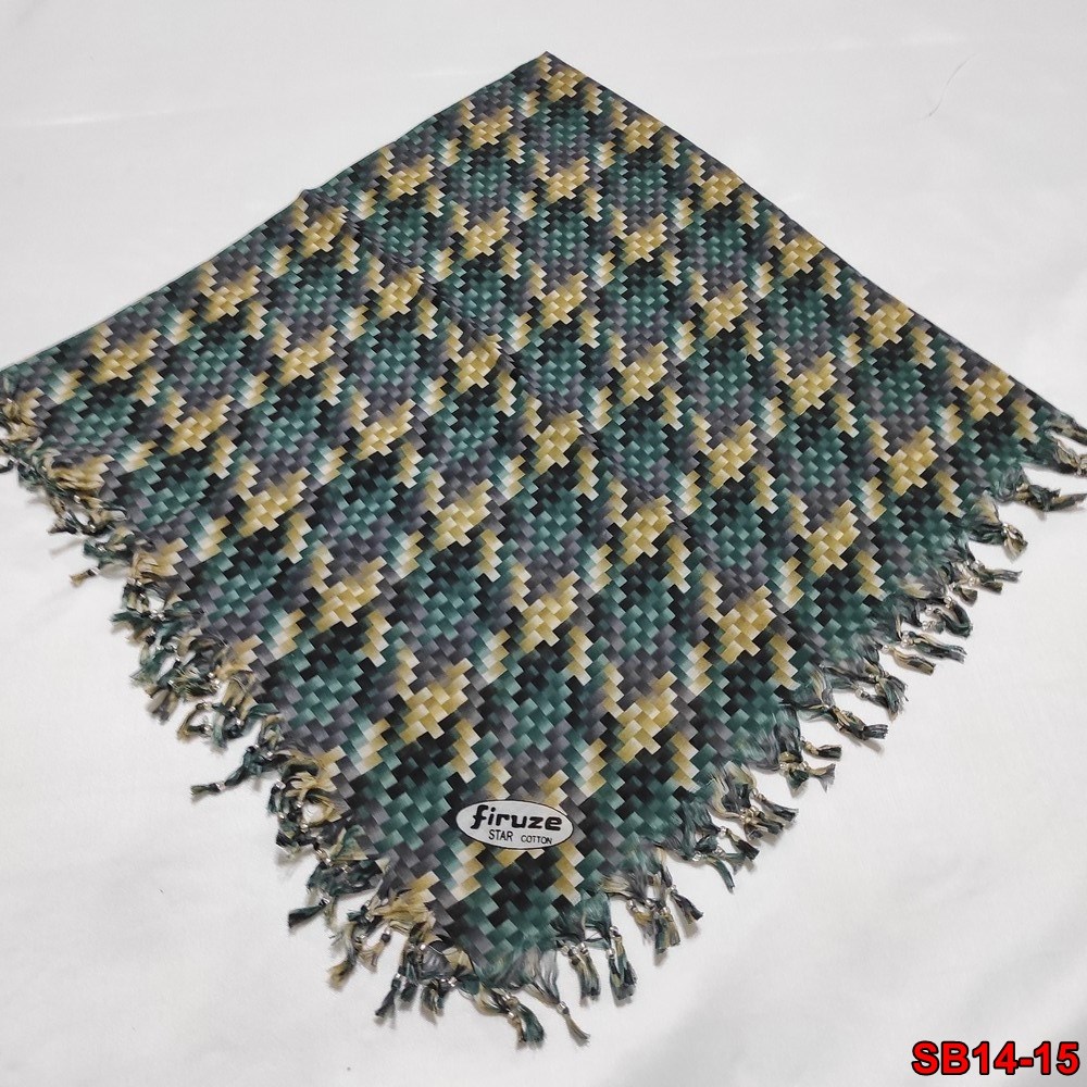 Firuze Boncuklu Cotton Eşarp(sb14-15)