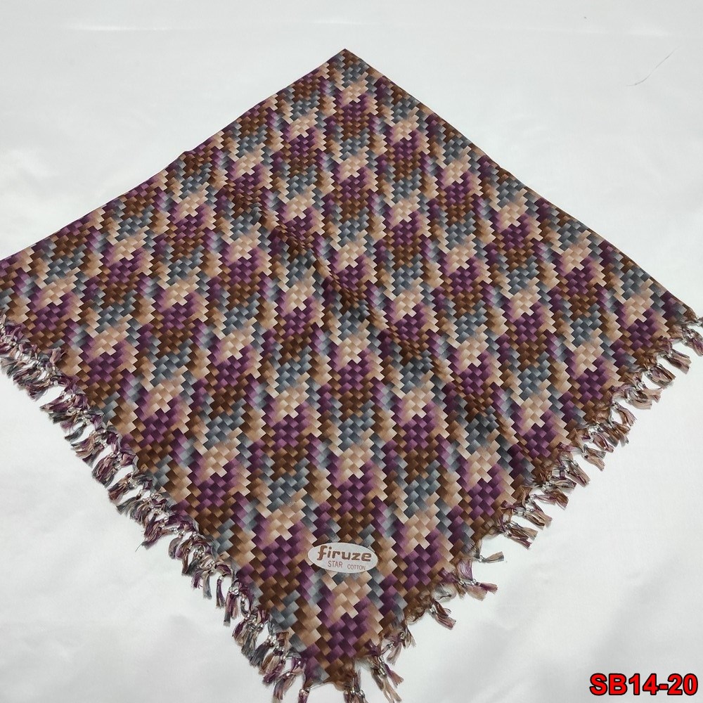 Firuze Boncuklu Cotton Eşarp(sb14-20)