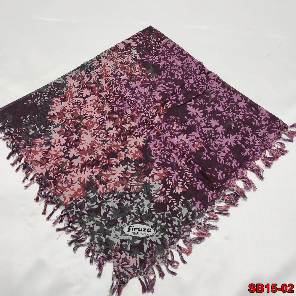 Firuze Boncuklu Cotton Eşarp(sb15-02)
