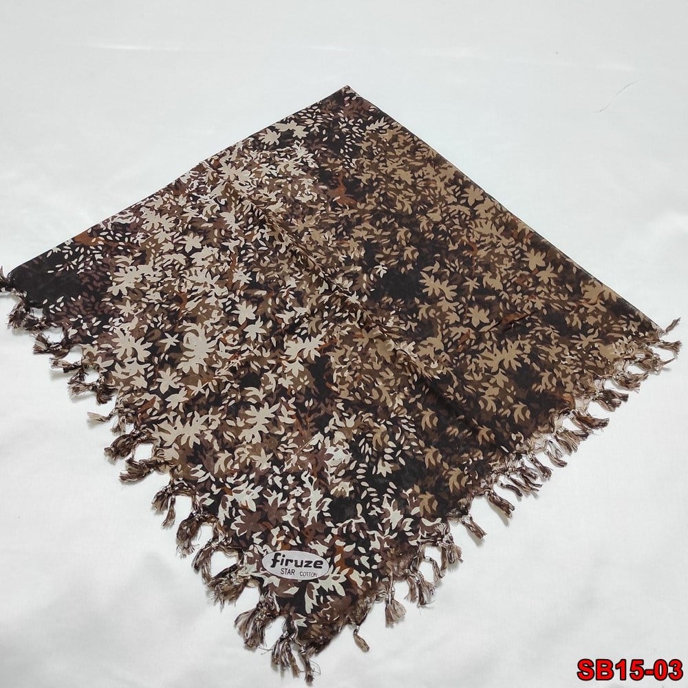 Firuze Boncuklu Cotton Eşarp(sb15-03)