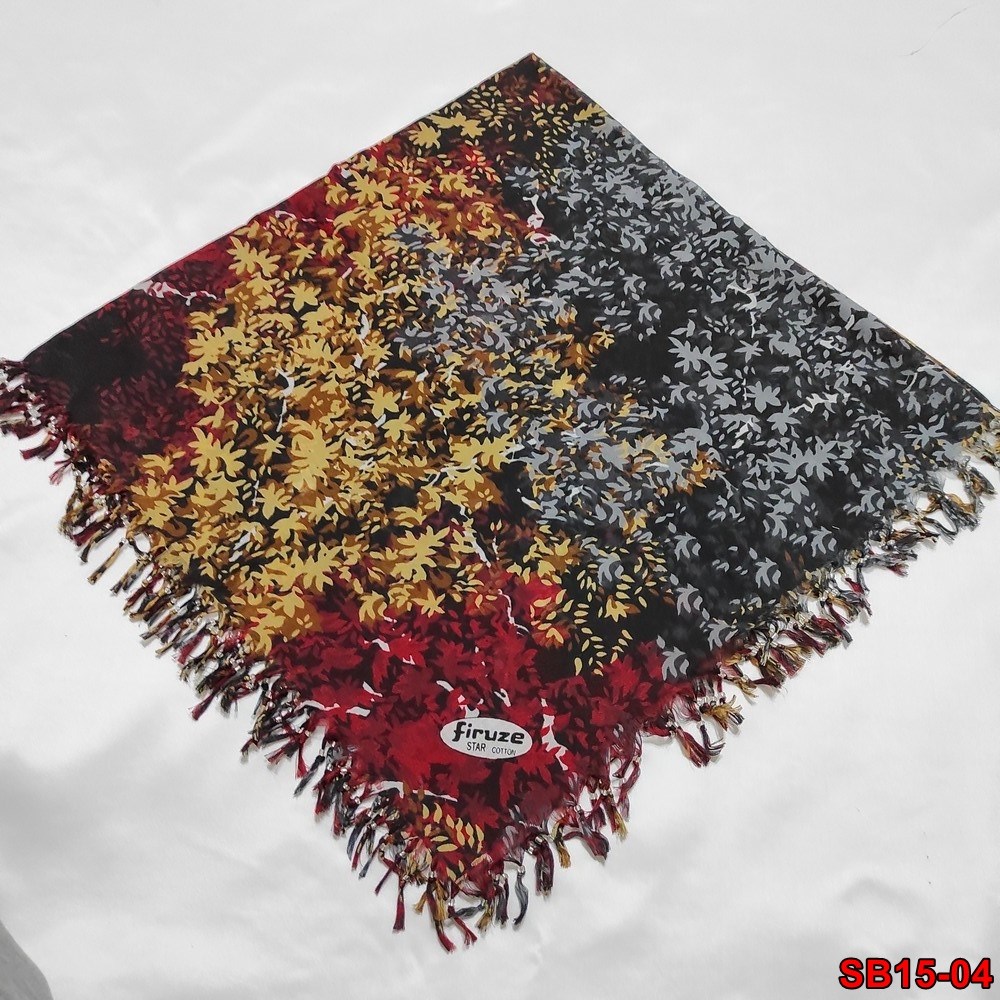 Firuze Boncuklu Cotton Eşarp(sb15-04)