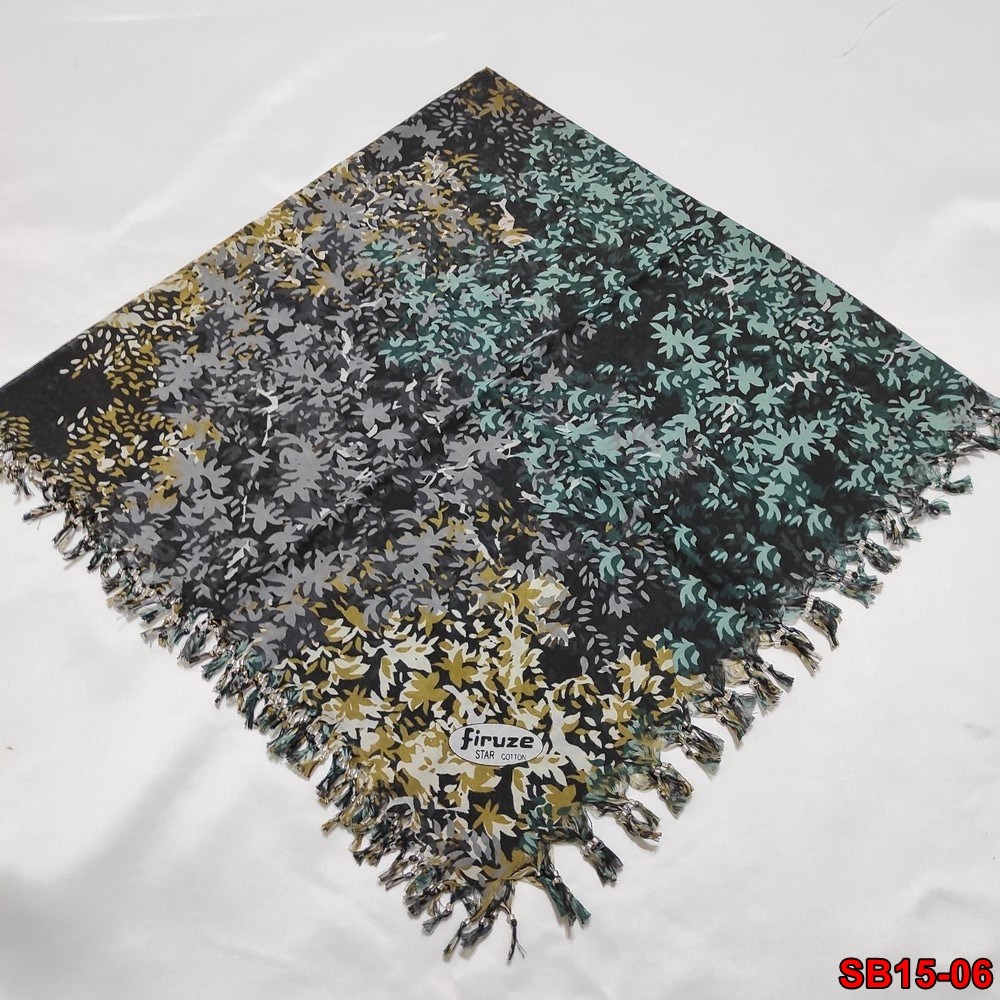 Firuze Boncuklu Cotton Eşarp(sb15-06)