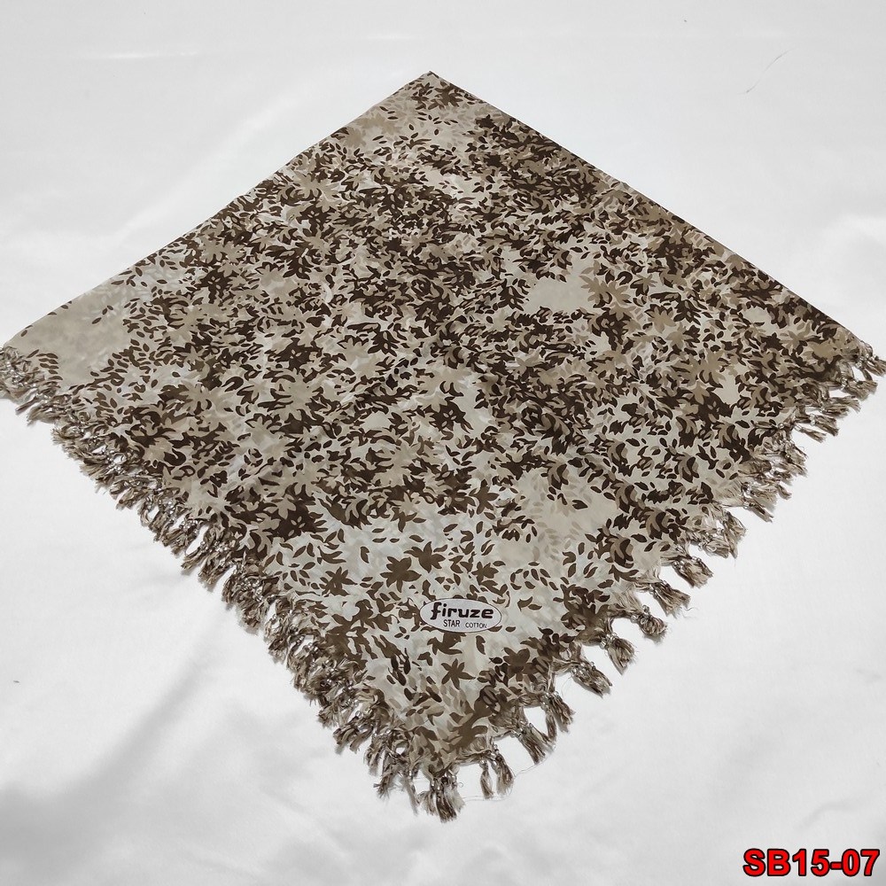 Firuze Boncuklu Cotton Eşarp(sb15-07)