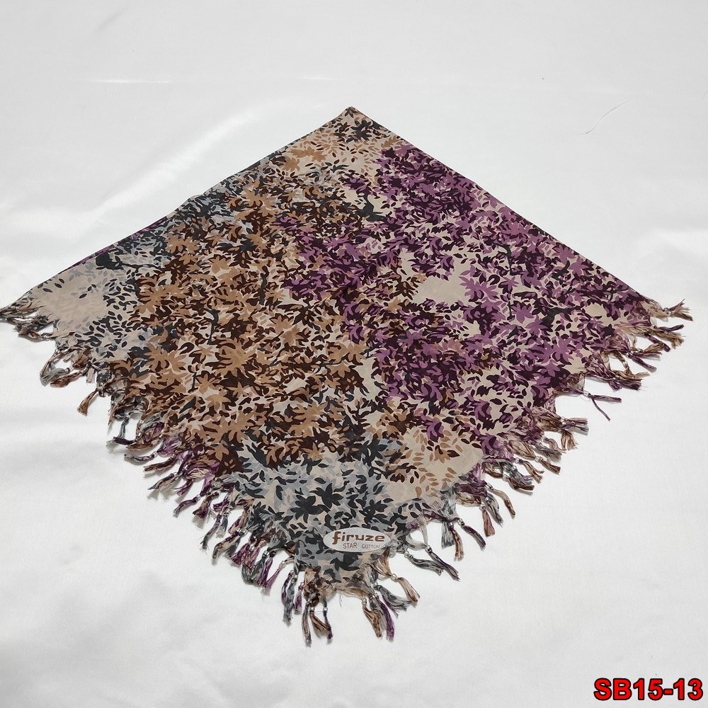 Firuze Boncuklu Cotton Eşarp(sb15-13)