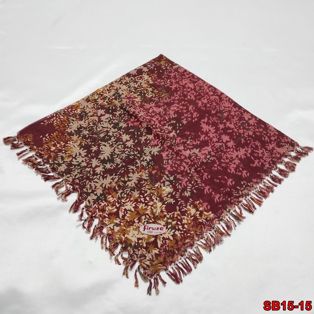 Firuze Boncuklu Cotton Eşarp(sb15-15)