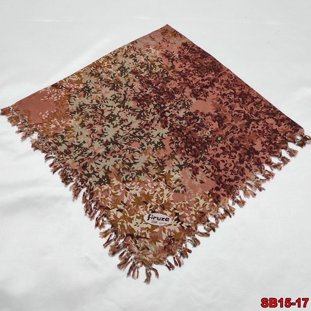 Firuze Boncuklu Cotton Eşarp(sb15-17)