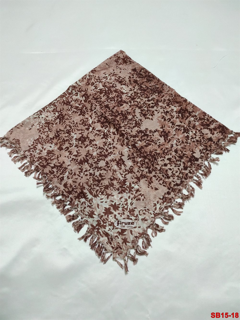 Firuze Boncuklu Cotton Eşarp(sb15-18)