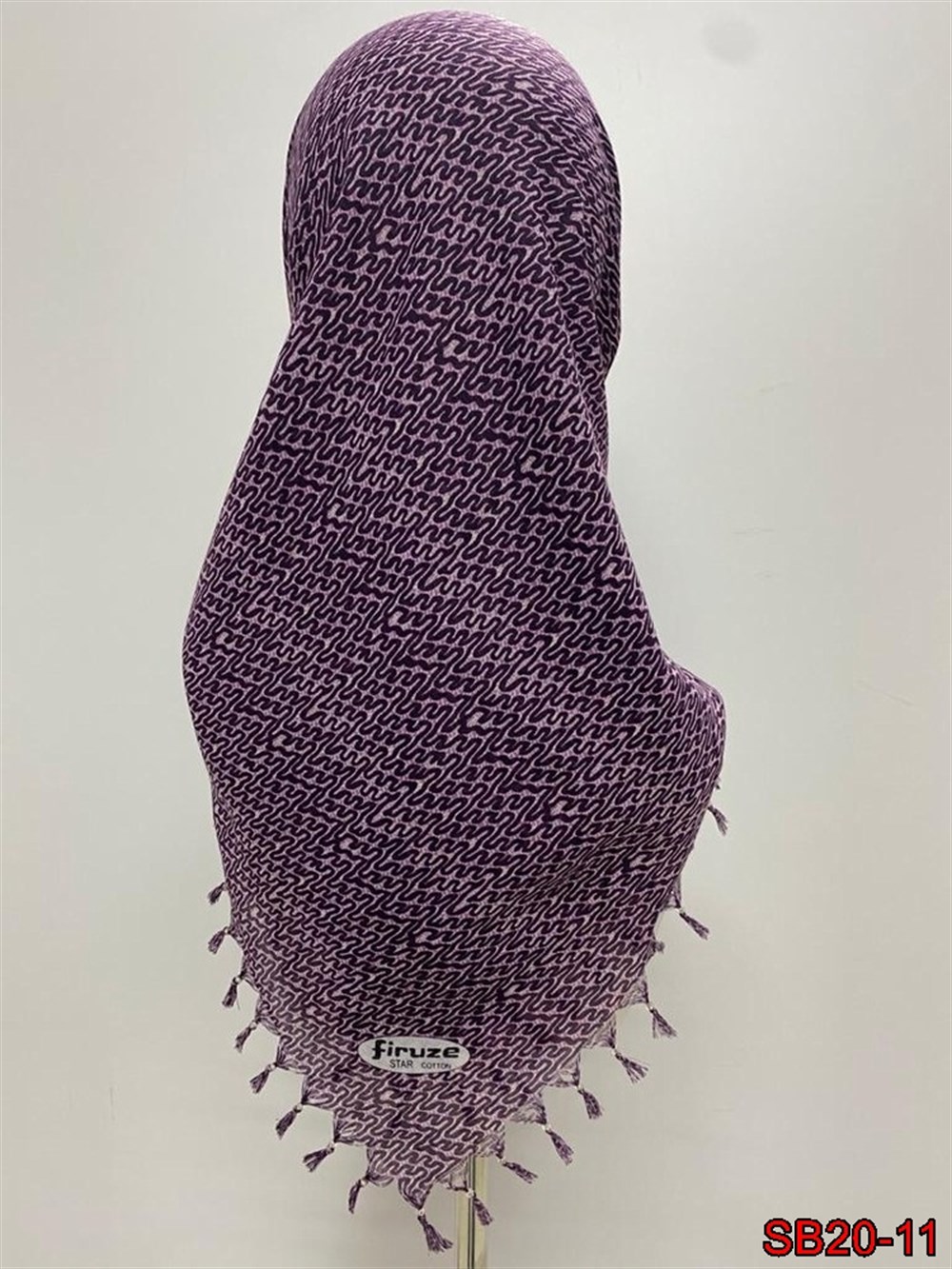 Firuze Boncuklu Cotton Eşarp(sb20-11)