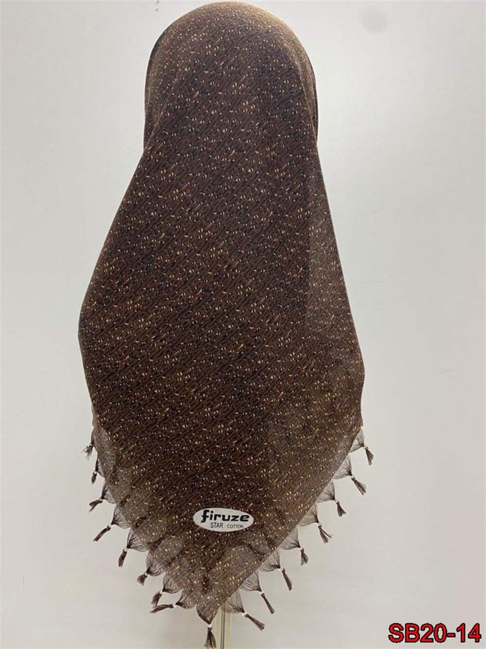 Firuze Boncuklu Cotton Eşarp(sb20-14)