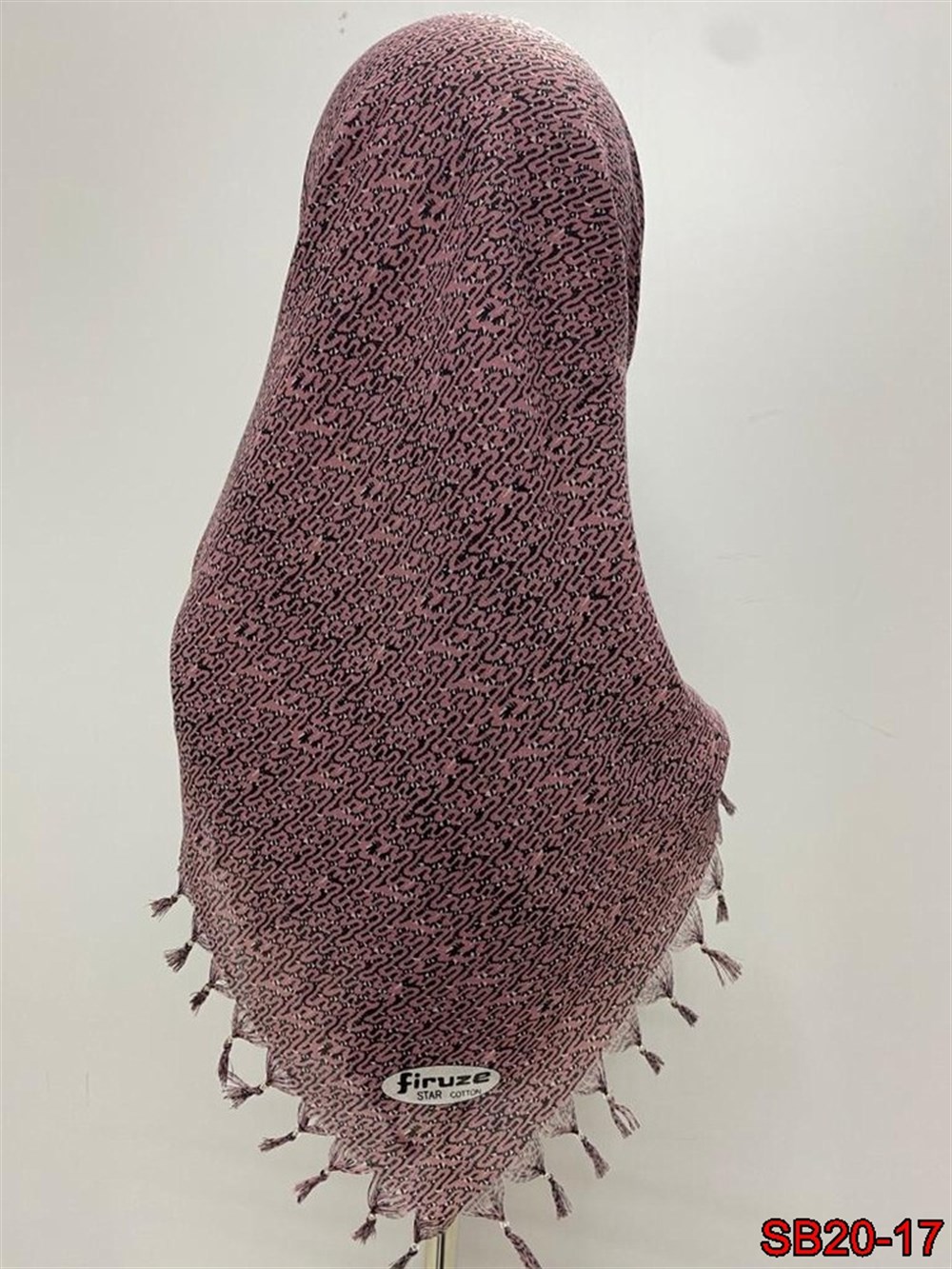 Firuze Boncuklu Cotton Eşarp(sb20-17)