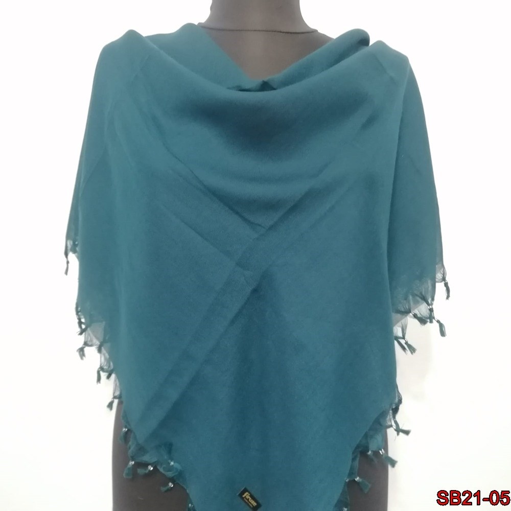Firuze Boncuklu Cotton Eşarp(sb21-05)