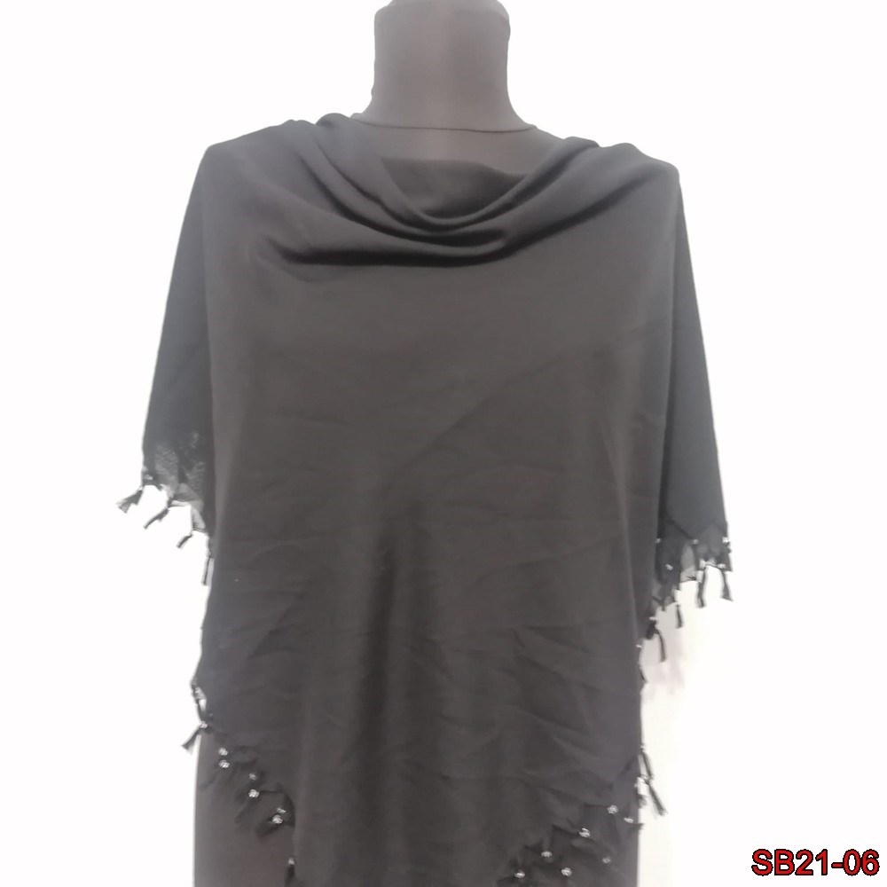 Firuze Boncuklu Cotton Eşarp(sb21-06)