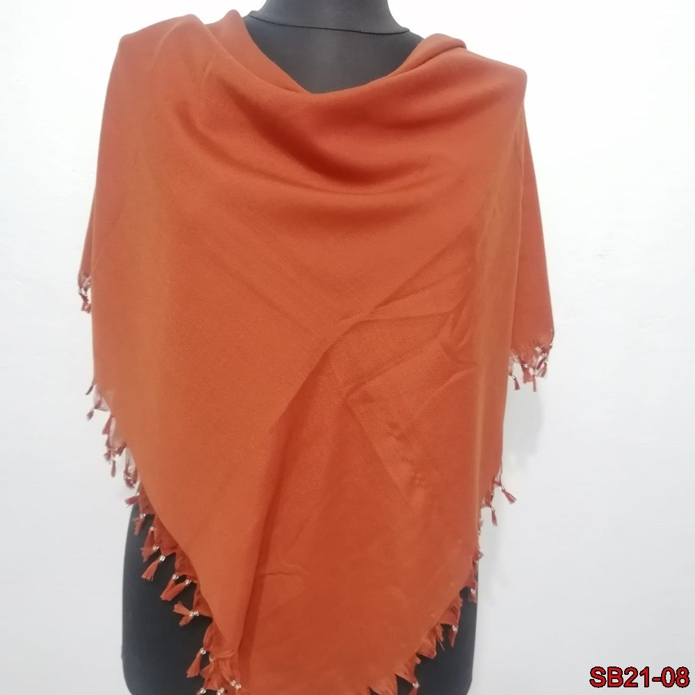 Firuze Boncuklu Cotton Eşarp(sb21-08)