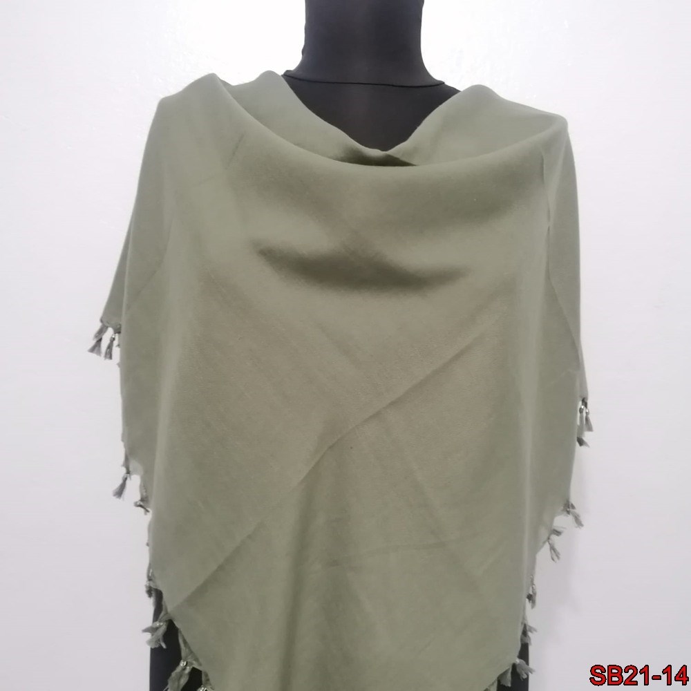 Firuze Boncuklu Cotton Eşarp(sb21-14)