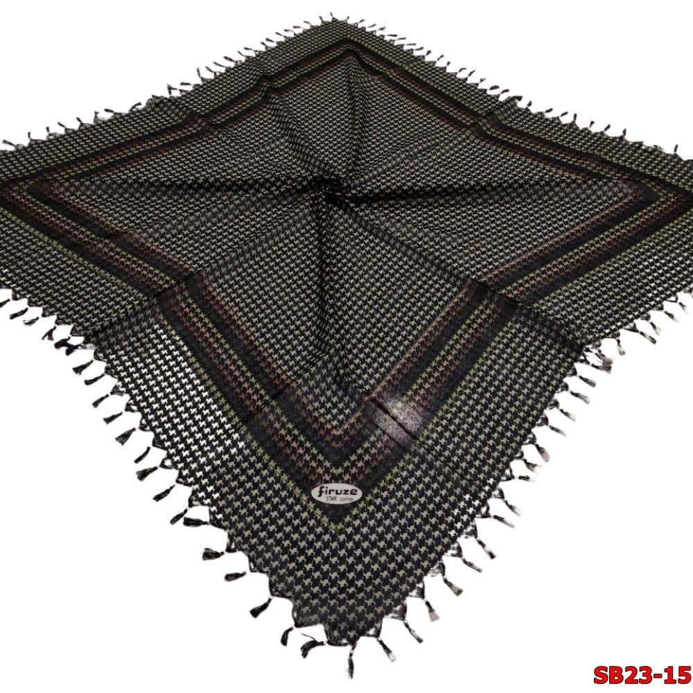 Firuze Boncuklu Cotton Eşarp(sb23-15)