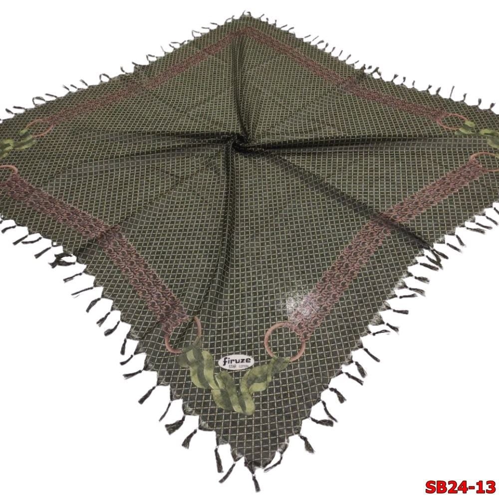 Firuze Boncuklu Cotton Eşarp(sb24-13)