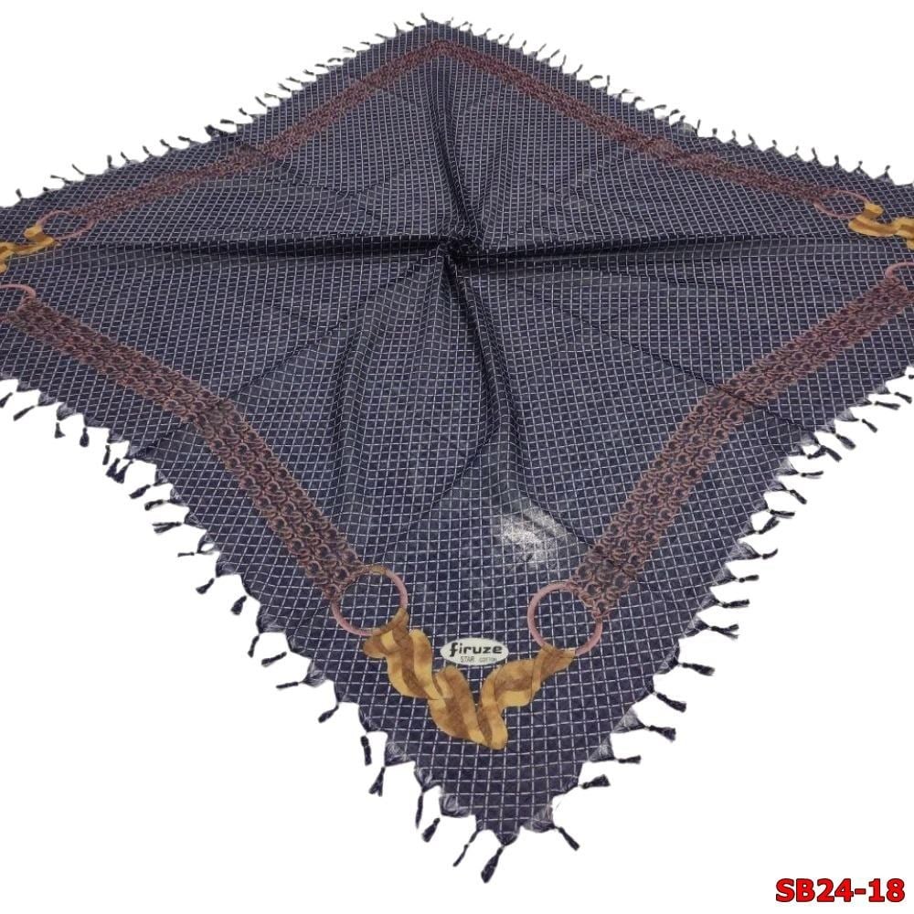 Firuze Boncuklu Cotton Eşarp(sb24-18)