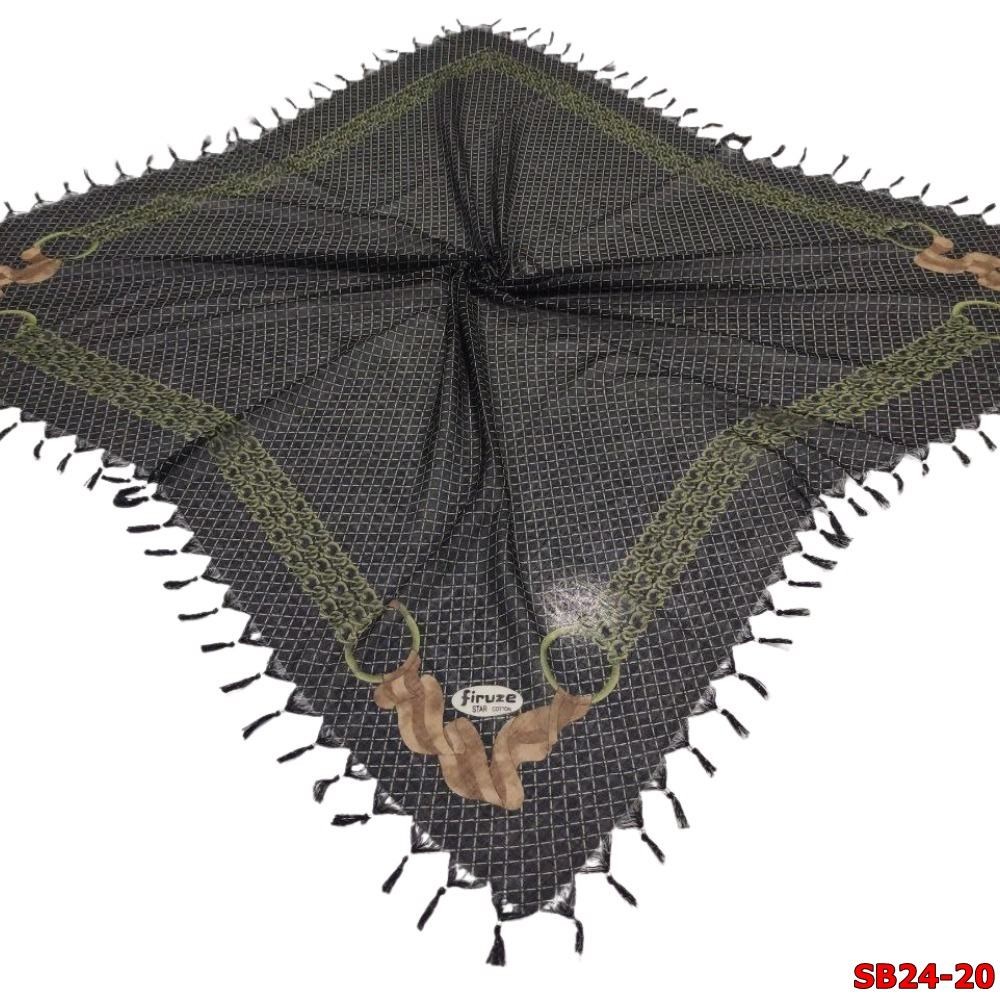 Firuze Boncuklu Cotton Eşarp(sb24-20)