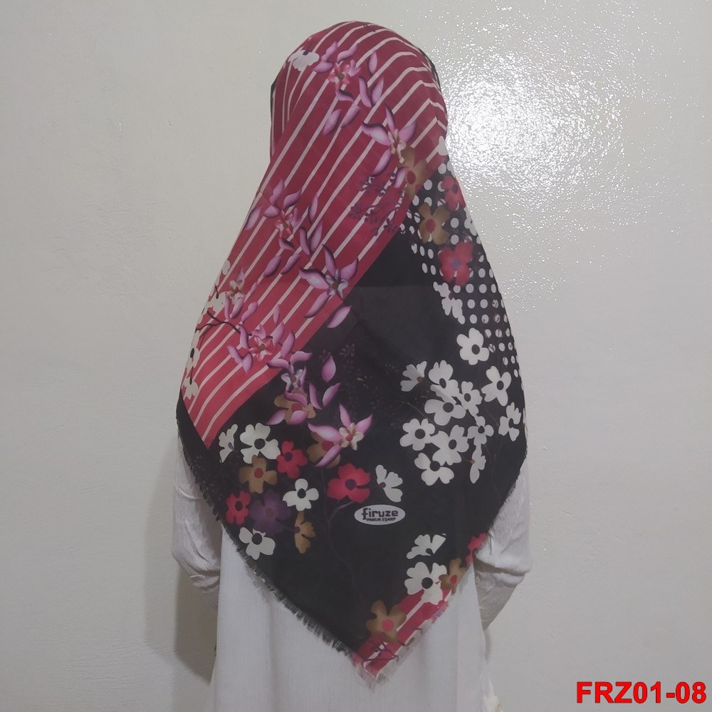 Firuze Flamlı Cotton Eşarp (frz01-08)