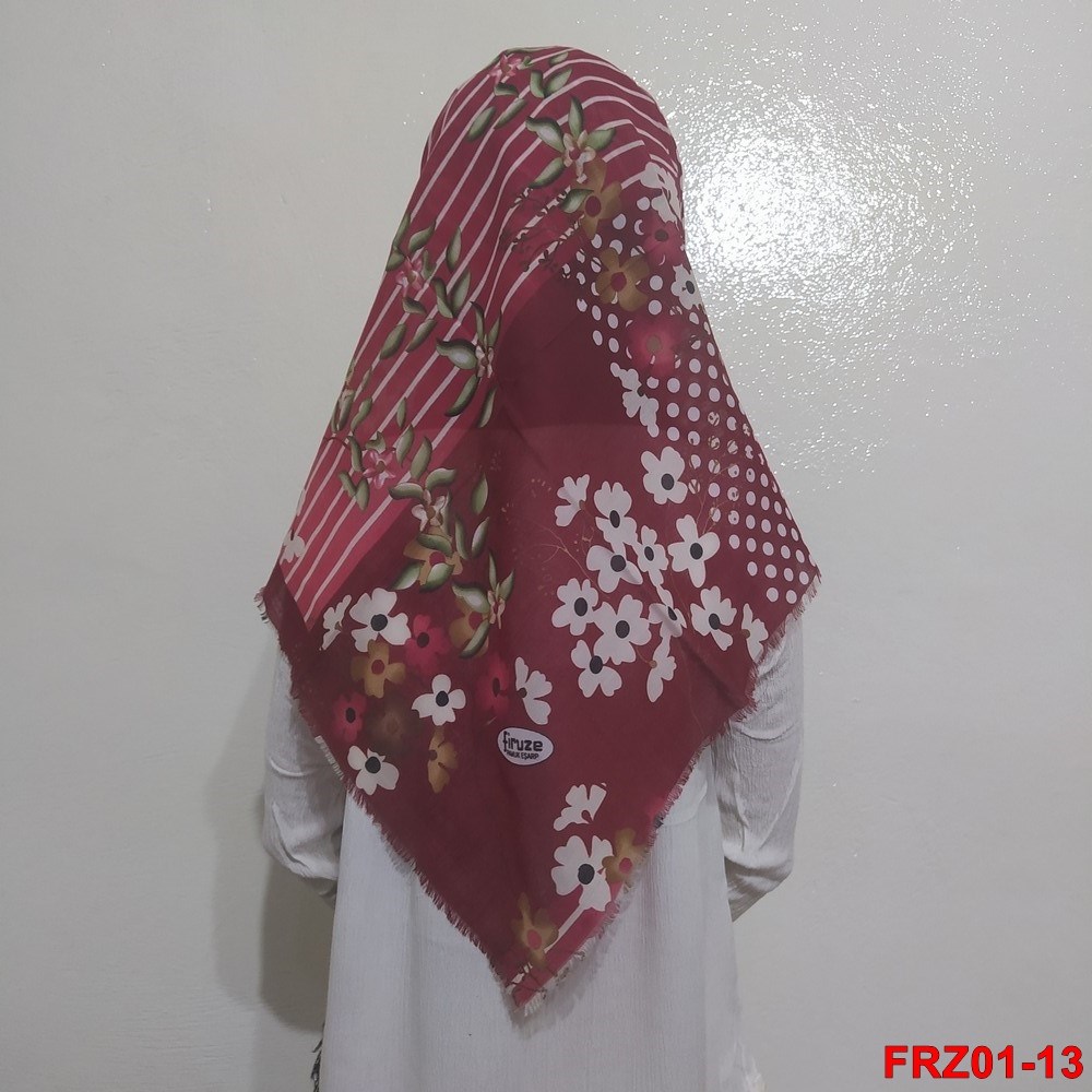 Firuze Flamlı Cotton Eşarp (frz01-13)