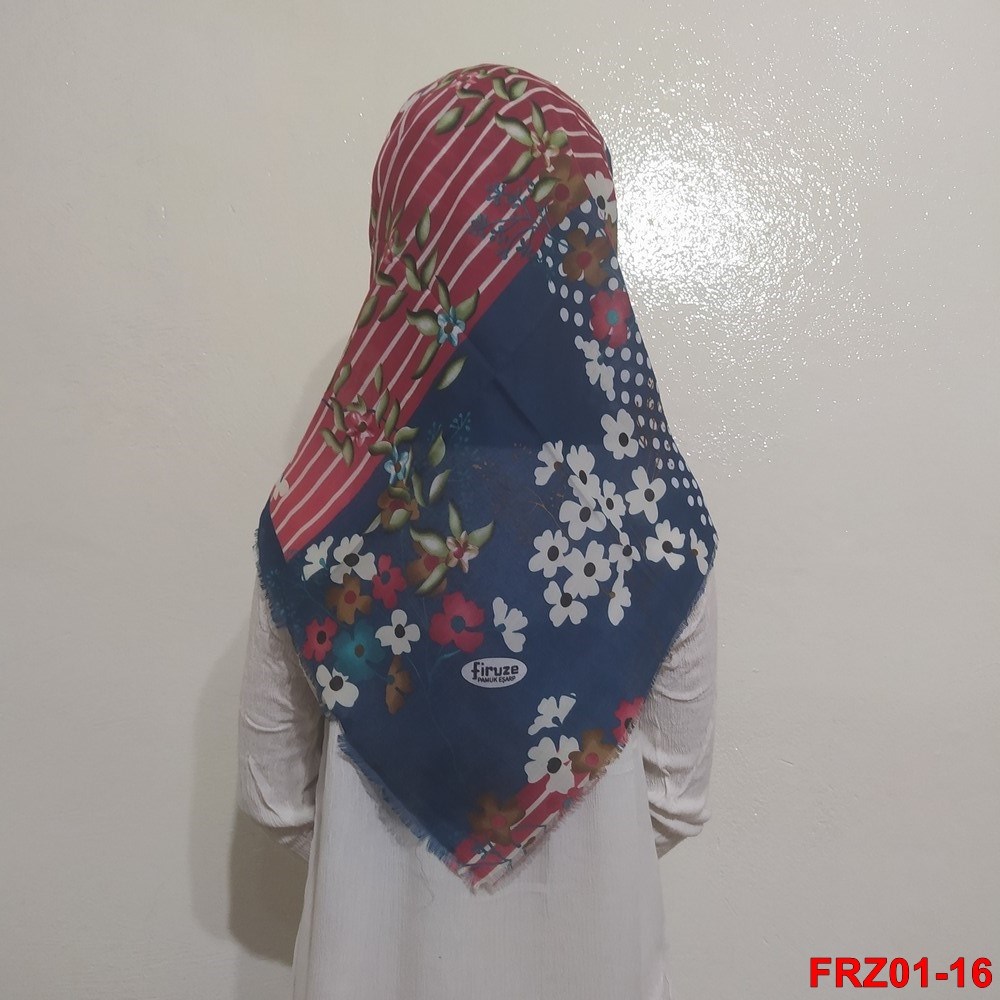 Firuze Flamlı Cotton Eşarp (frz01-16)