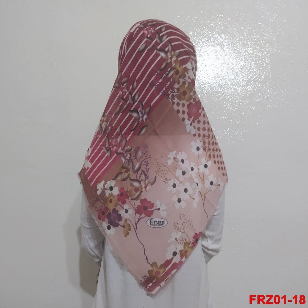 Firuze Flamlı Cotton Eşarp (frz01-18)