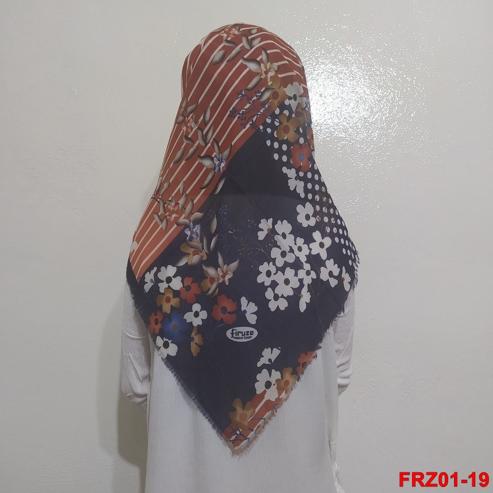 Firuze Flamlı Cotton Eşarp (frz01-19)