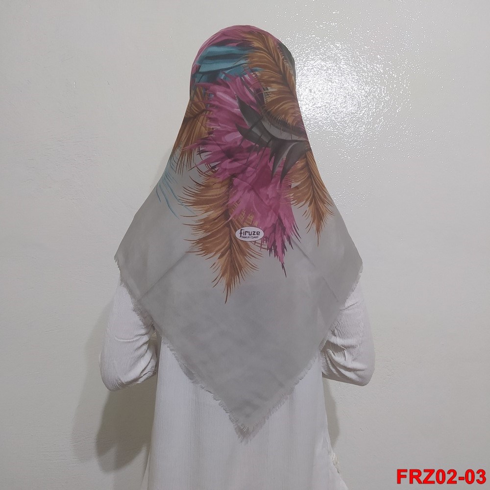 Firuze Flamlı Cotton Eşarp (frz02-03)