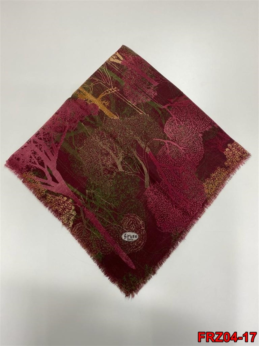 Firuze Flamlı Cotton Eşarp (frz04-17)