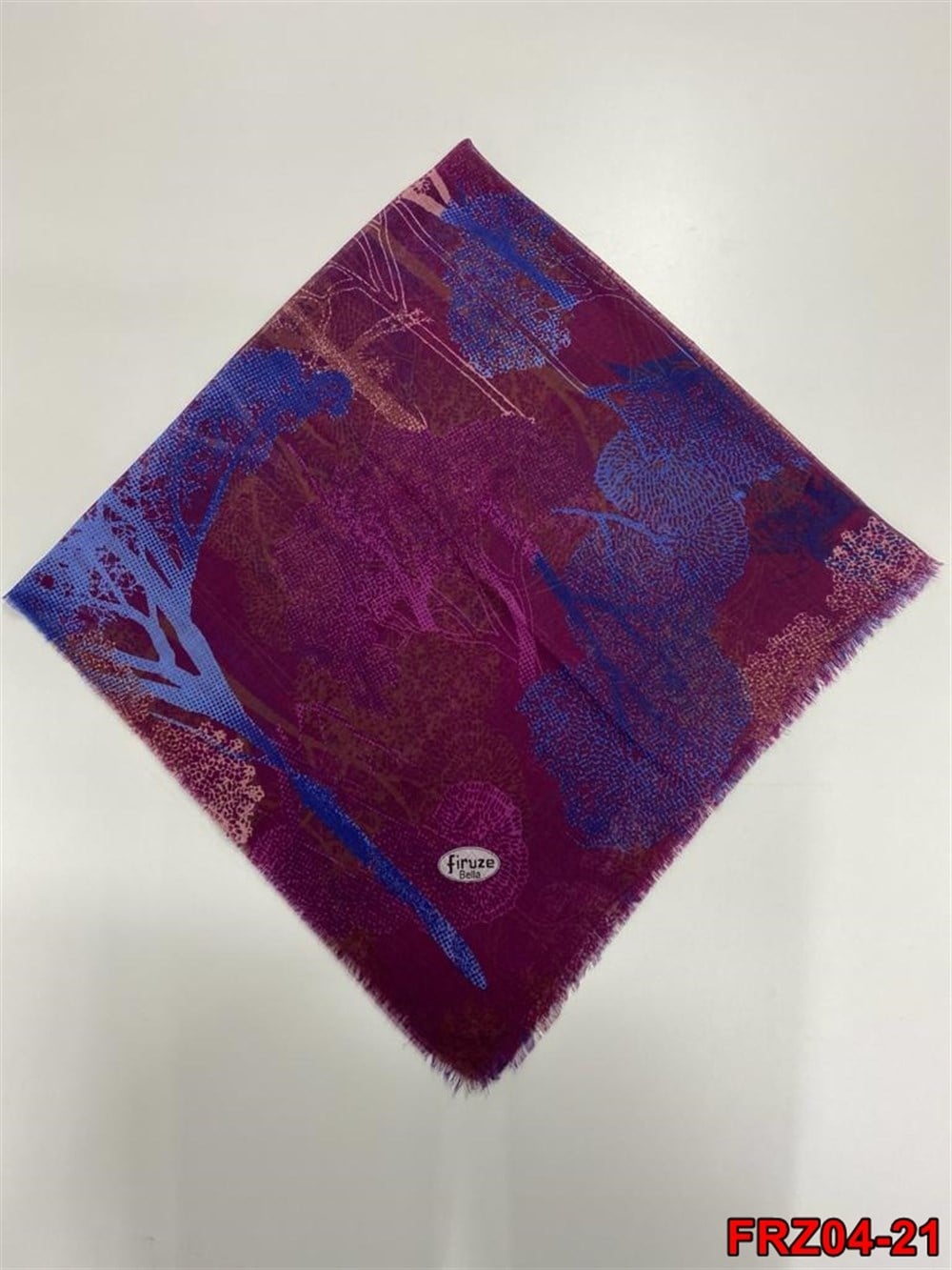 Firuze Flamlı Cotton Eşarp (frz04-21)