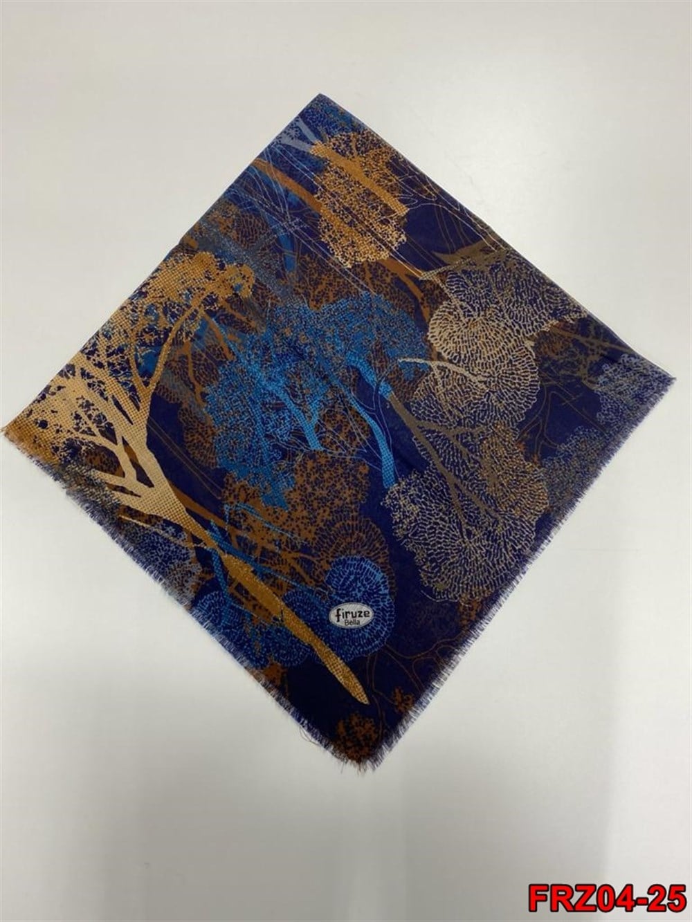 Firuze Flamlı Cotton Eşarp (frz04-25)
