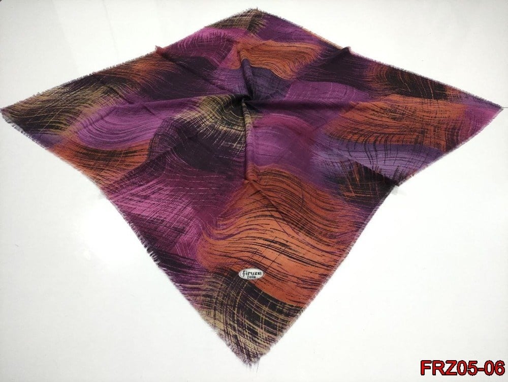 Firuze Flamlı Cotton Eşarp (frz05-06)