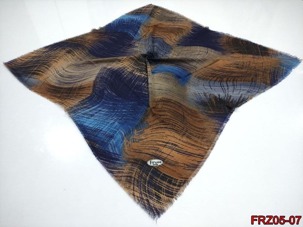 Firuze Flamlı Cotton Eşarp (frz05-07)