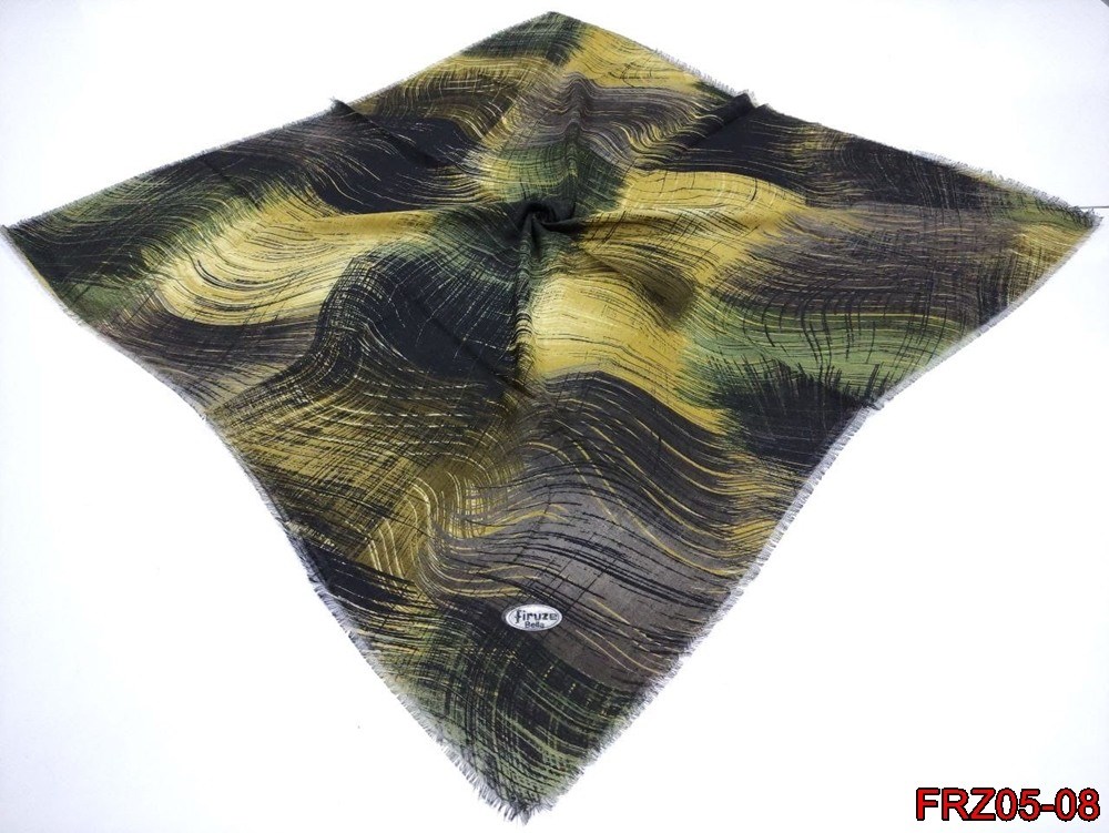 Firuze Flamlı Cotton Eşarp (frz05-08)